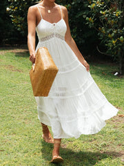 V neck maxi dress
