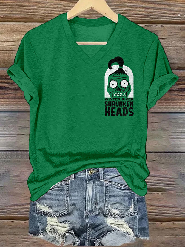 Shrunken Heads Halloween Horror Movie Inspired T Shirt