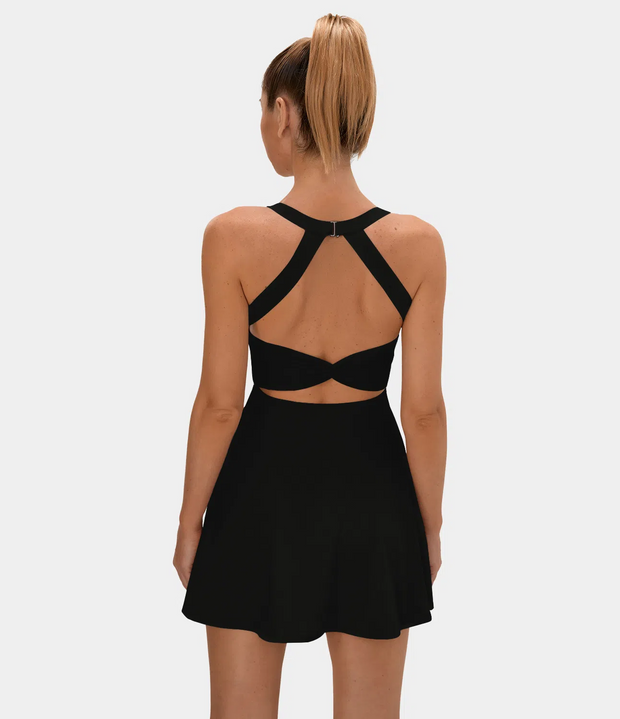 Backless Crisscross Active Dress-Easy Peezy Edition