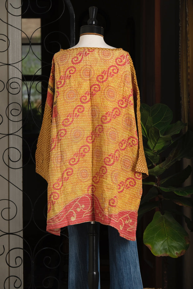 Kantha Pullover in Chic Zigzag