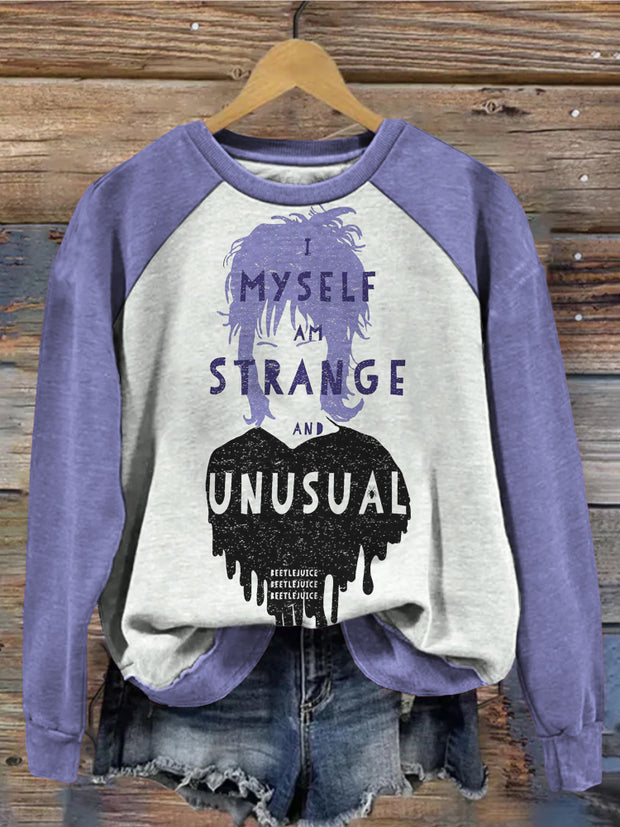 Strange & Unusual Halloween Movie Inspired Washed Sweatshirt