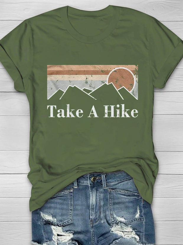 Take A Hike Outdoor Nature Print Women's T-shirt