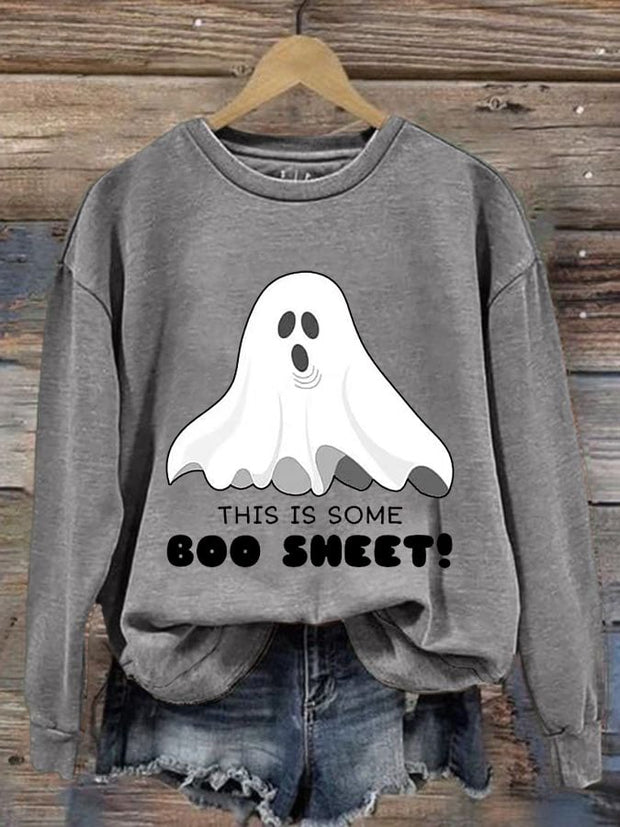 Women's Halloween Printed Sweatshirt