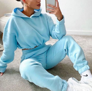 Two-piece Long-sleeved Sports And Leisure Sweater Suit