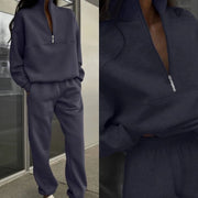 Casual Sweatshirt and Trousers Two-piece Suit