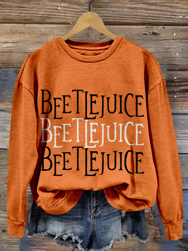 Halloween Horror Movie Inspired Washed Sweatshirt