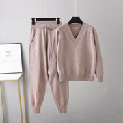 Autumn and winter harem pants casual two-piece set