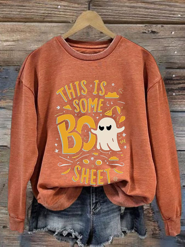 Women's Halloween Printed Sweatshirt