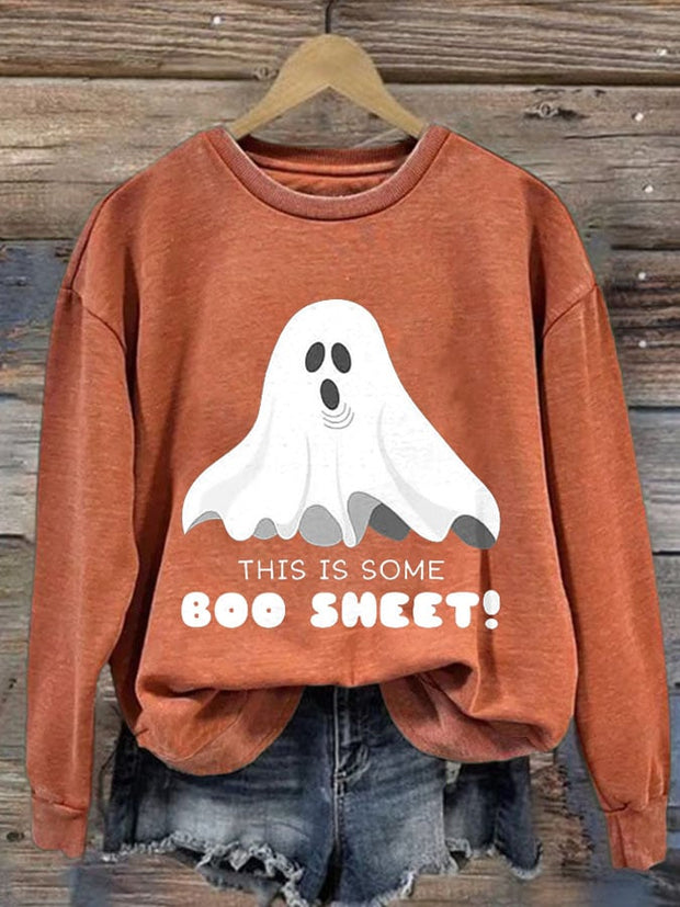 Women's Halloween Printed Sweatshirt