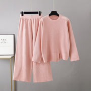 Sweater Casual Pants Two Pieces Set