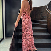 Pink Cheetah Maxi Dress