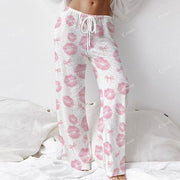 Women's Fashion Kiss Long Sleeve Cotton Homewear Set