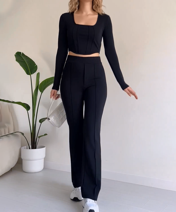 Stylish U-Neck Two-pieces Suit