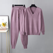 Autumn and winter harem pants casual two-piece set