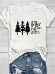 Paths In Life Print Women's T-shirt