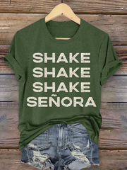 Halloween Shake Shake Shake Senora Art Vintage Washed T Shirt