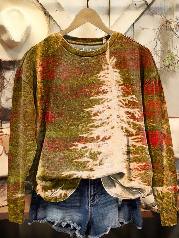 Pine Tree Tattoo Art Print Sweatshirt