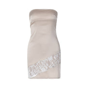 Lace satin dress