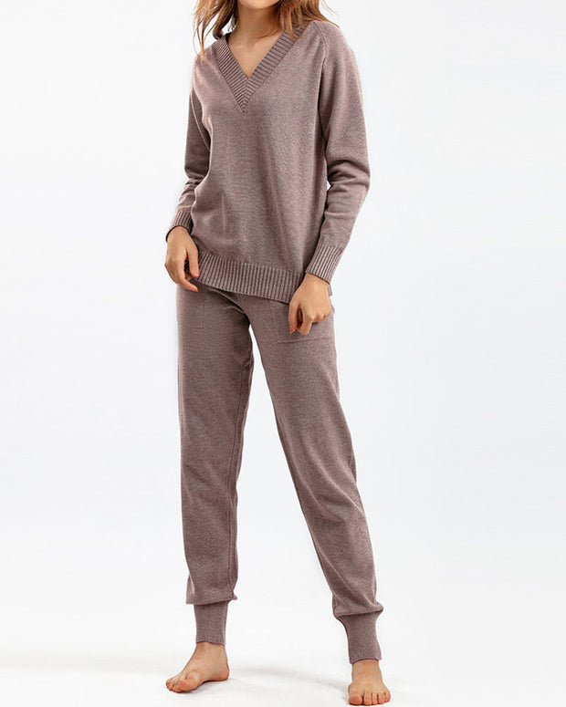 Autumn and winter harem pants casual two-piece set