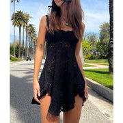 Black Lace Mini Dress