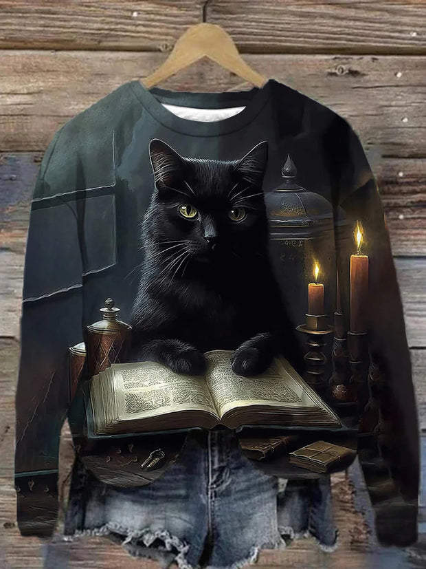 Unisex Black Cat Halloween T-Shirt