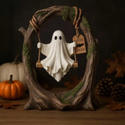 Halloween Swinging Ghost on Tree Swing🎃