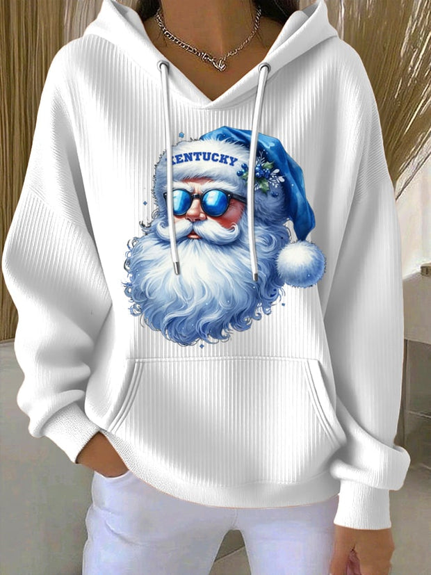 Women's Christmas Print Casual Hoodie