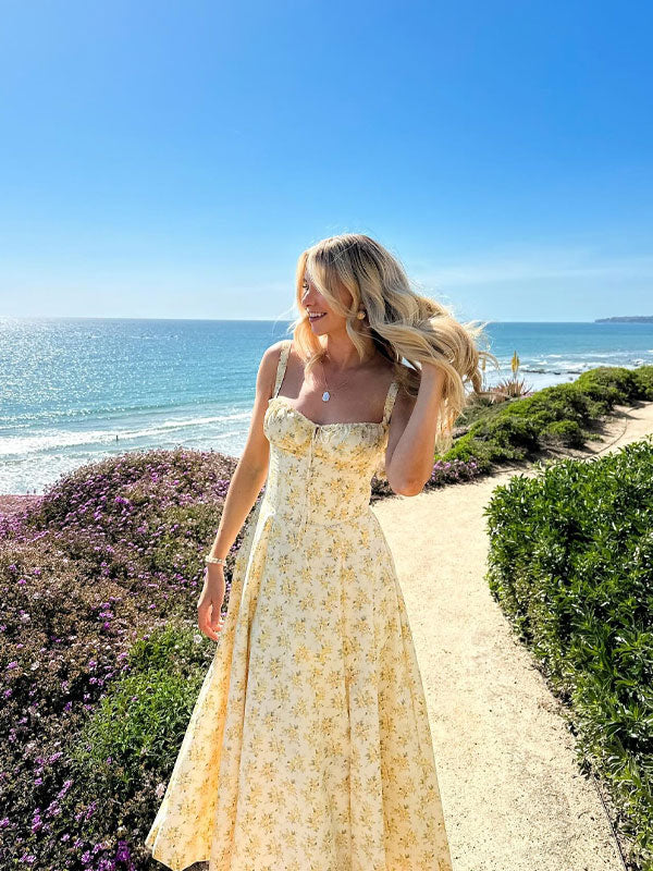 Ruched maxi dress