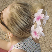 Trending Ins Colorful Flower Frangipani Hair Grabber Summer Vacation Style