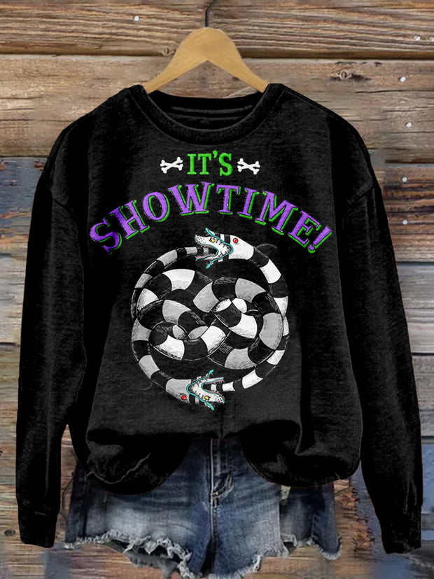 Halloween Horror Movie Inspired It's Showtime Sweatshirt