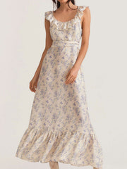 Ruffle maxi dress