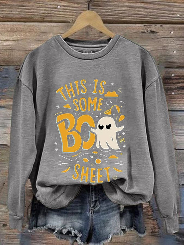 Women's Halloween Printed Sweatshirt