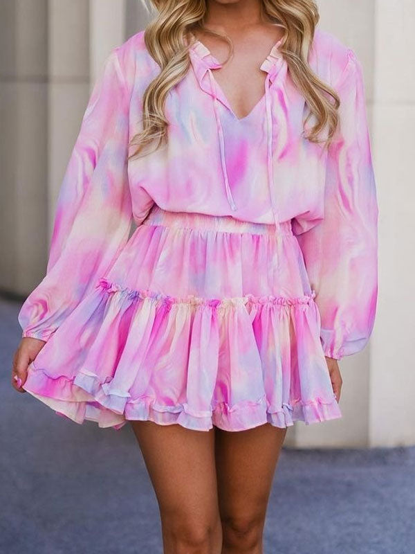 Long sleeve multi dress