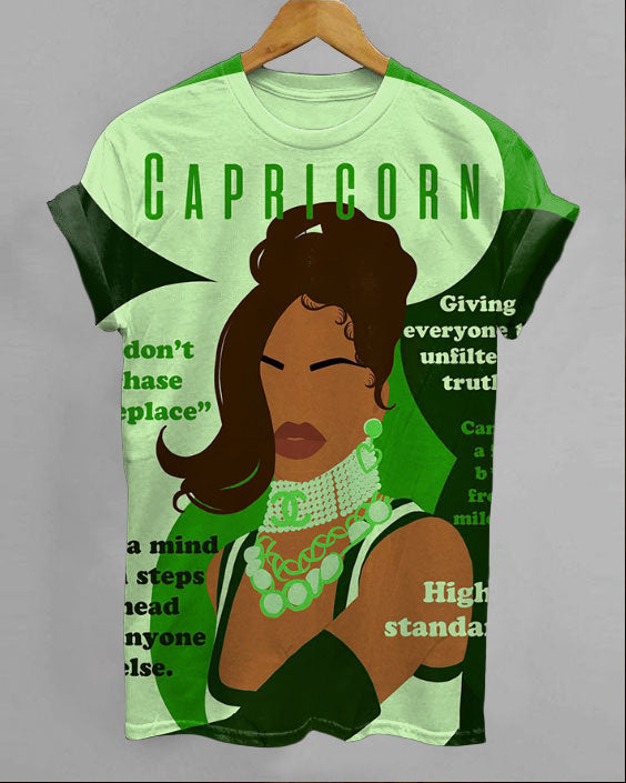 Capricorn Girly Season Unisex Short Sleeve Tshirt