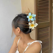 Plumeria Hair Accessory Women's Colorful Multi-match Hair Clip