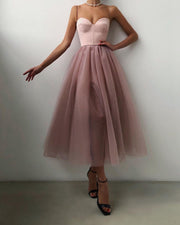 Thin straps midi dress