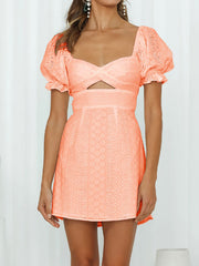 Lace v neck dress