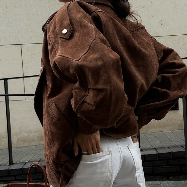 Short Loose Jacket Coat