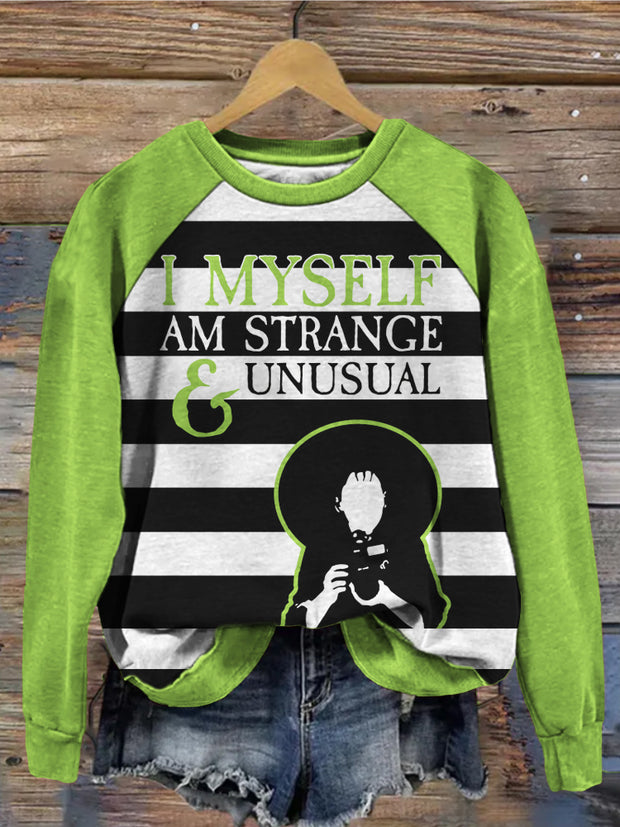 Strange And Unusual Halloween Horror Movie Sweatshirt