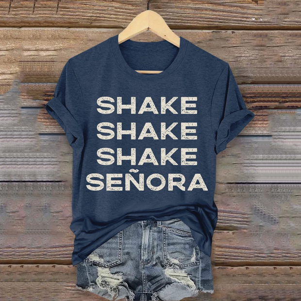 Halloween Shake Shake Shake Senora Art Vintage Washed T Shirt