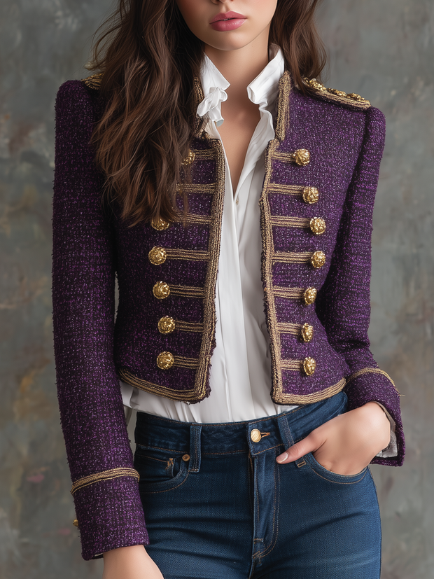 Vintage Military Tweed Jacket