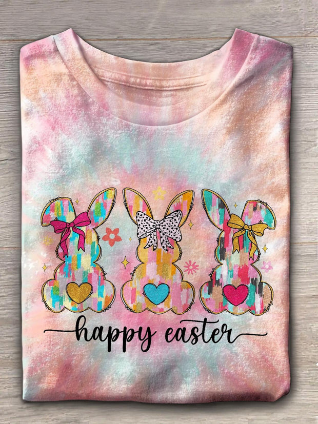 Happy Easter Bunny Crew Neck T-shirt