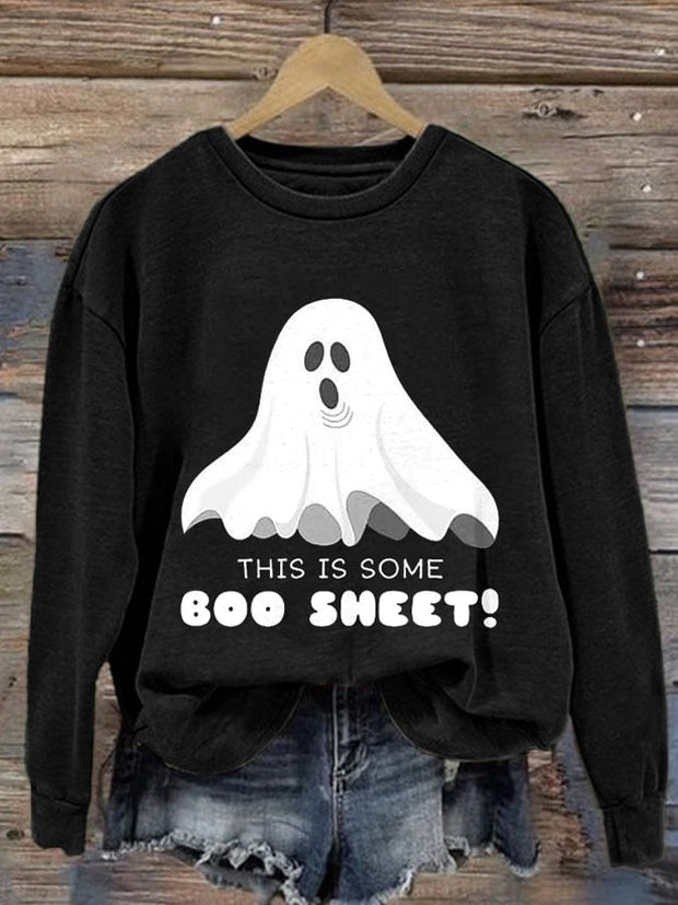Women's Halloween Printed Sweatshirt