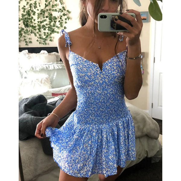 Sling Floral Mini Dress