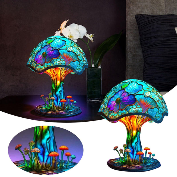 Painting Mushroom Table Lamp