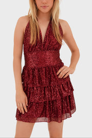 "Stardust" dress red