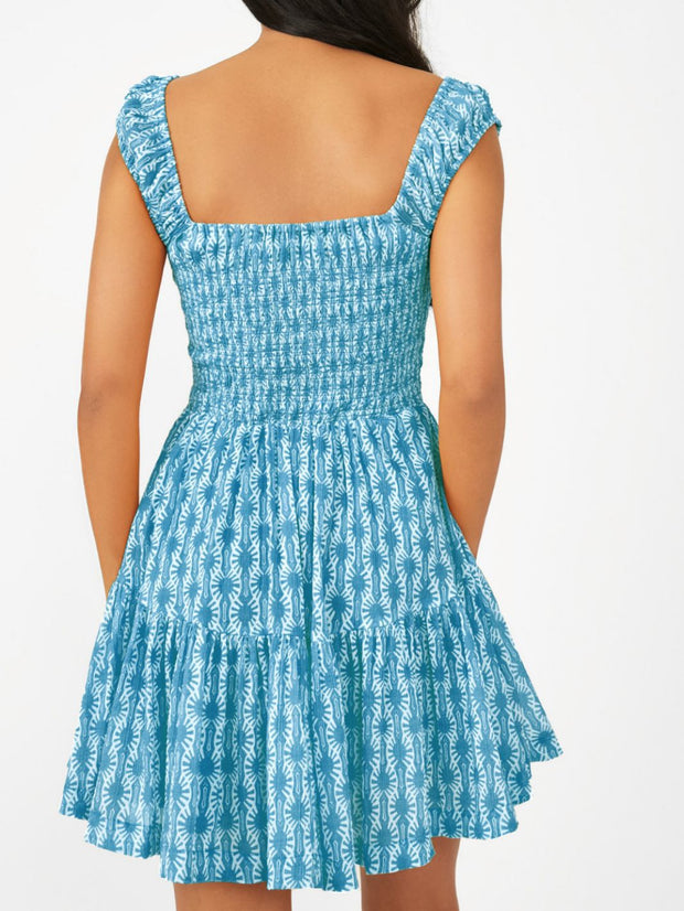 Pleated mini dress