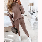 Casual Loose Long Sleeve Knitted Women's Suit