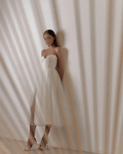 Thin straps midi dress