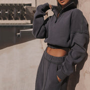 Two-piece fashion sports sweater